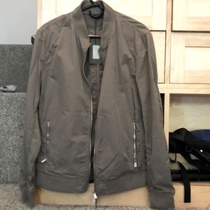 Allsaints Bassett Bomber Gray NWT